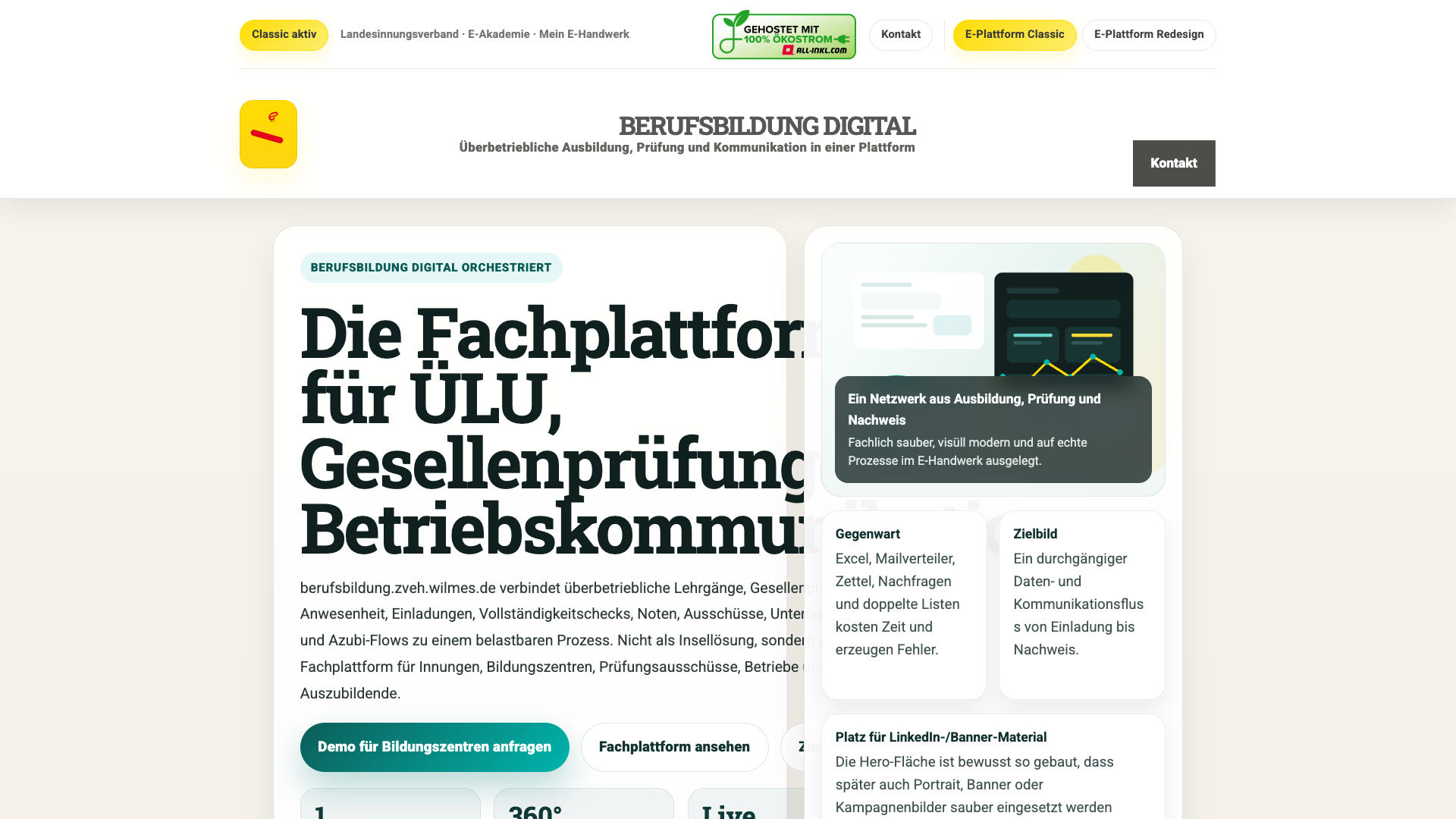 Berufsbildung im Classic-Design